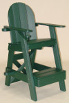 American Made Tailwind Recycled Plastic Pool Lifeguard Chair| LG 505 Green | Furniture Made in the USA