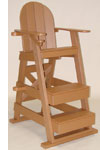 American Made Tailwind Recycled Plastic Pool Lifeguard Chair| LG-510-Cedar | Furniture Made in the USA