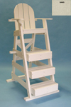 American Made Tailwind Recycled Plastic Pool Lifeguard Chair| LG515 Sand | Furniture Made in the USA