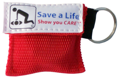 American Mini CPR Microshield Keychain with CPR Breathing Barrier
