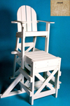 American Made Tailwind Recycled Plastic Pool Lifeguard Chair| MLG 520 Cedar | Furniture Made in the USA