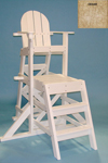 American Made Tailwind Recycled Plastic Pool Lifeguard Chair| MLG 525 Cedar | Furniture Made in the USA