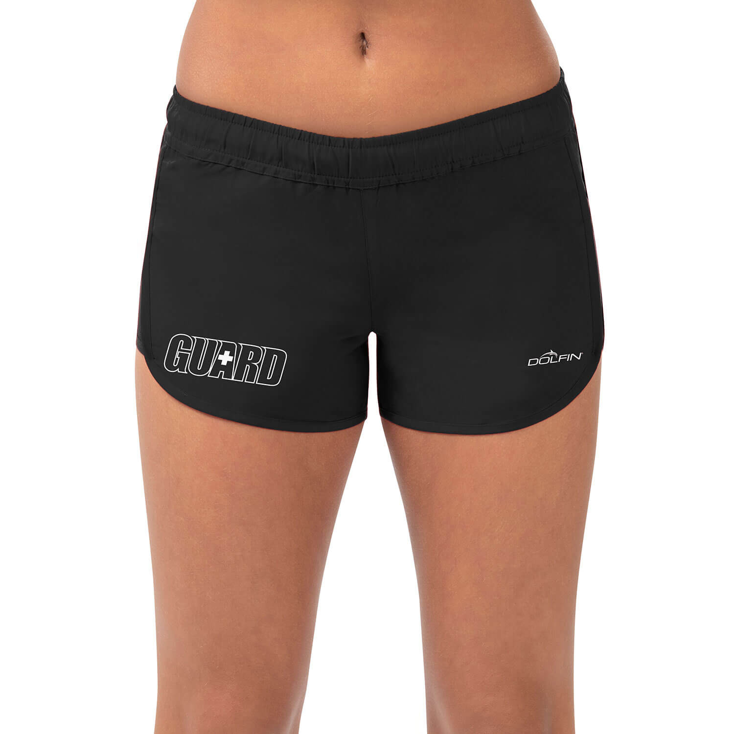 Dolfin Lifeguard Female Women's Guard Black Warm-Up Shorts