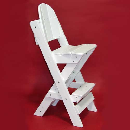 Tailwind Recycled Plastic Pub Chair X PUB-301X White