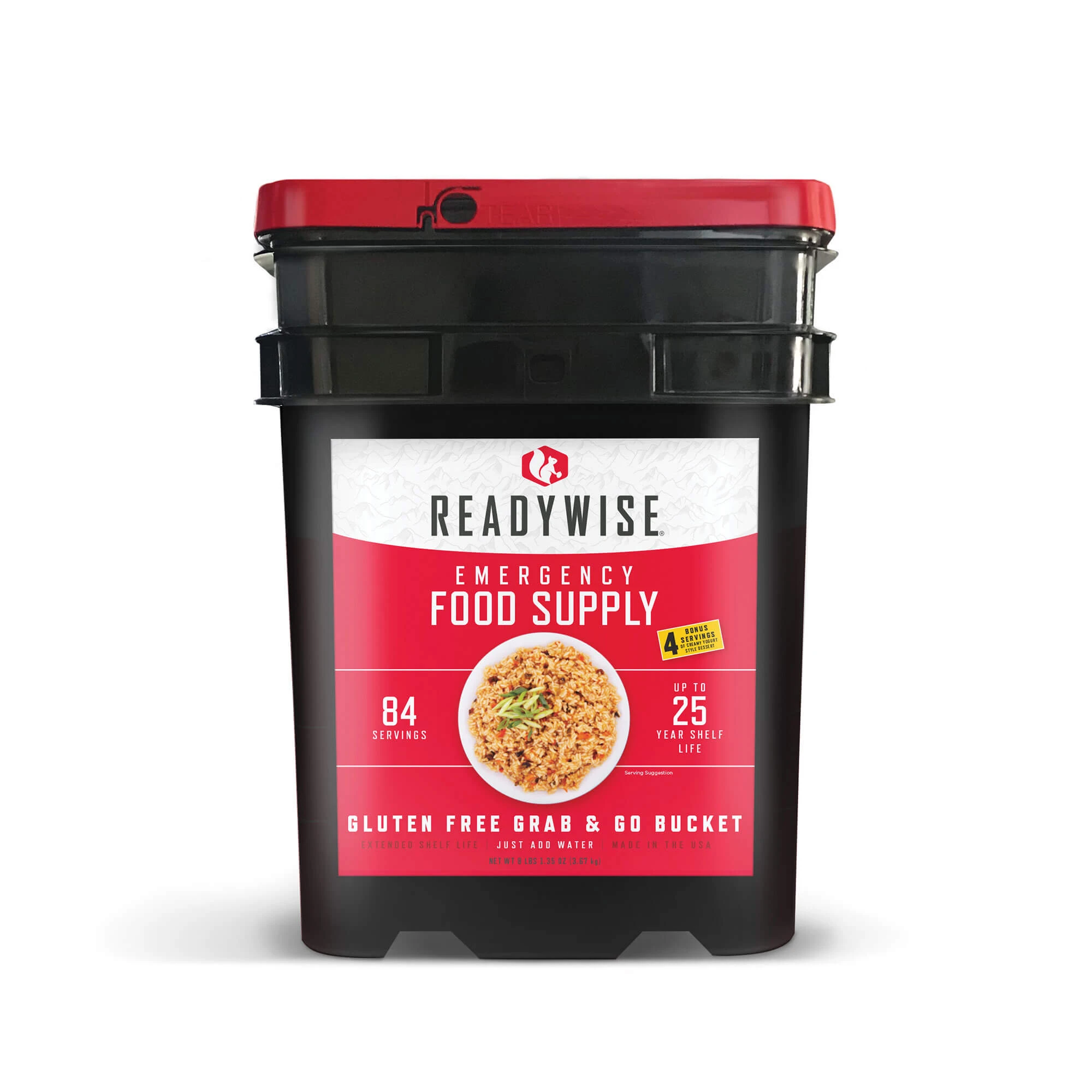 84 Serving Gluten Free Grab and Go Bucket | WGF01-184