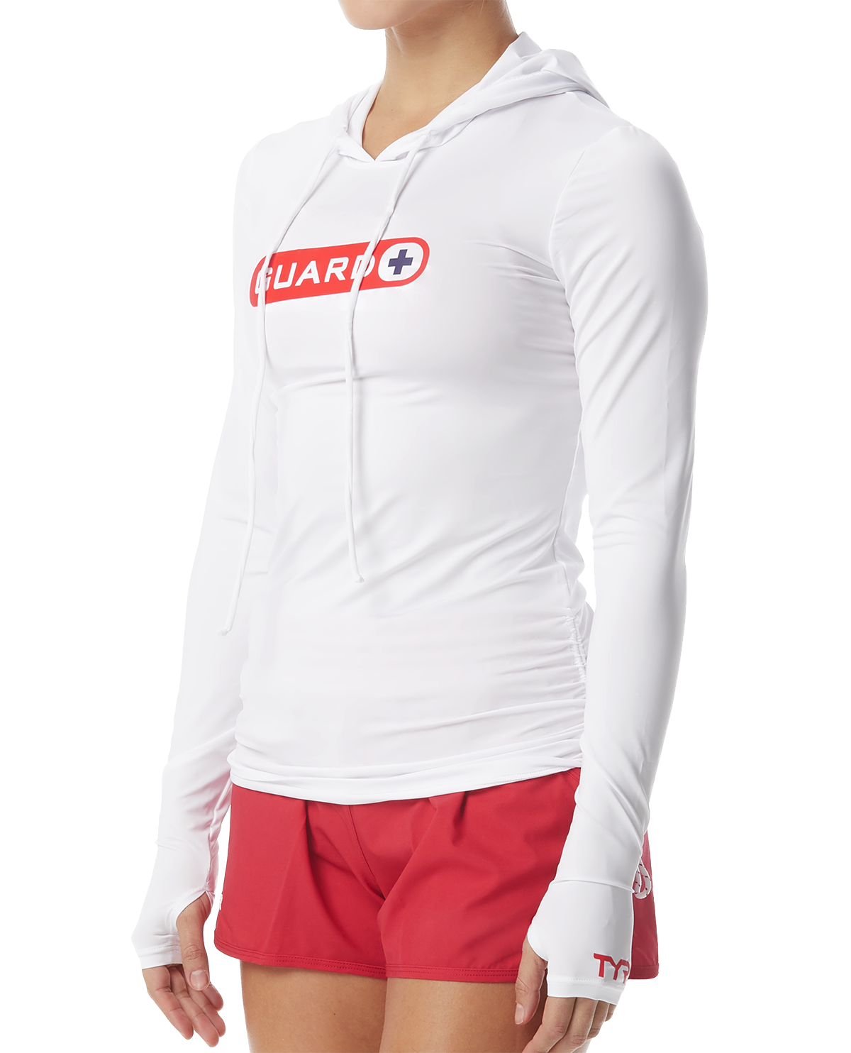 TYR Female Hoodie Lifeguard | SLFHG7A | WHITE