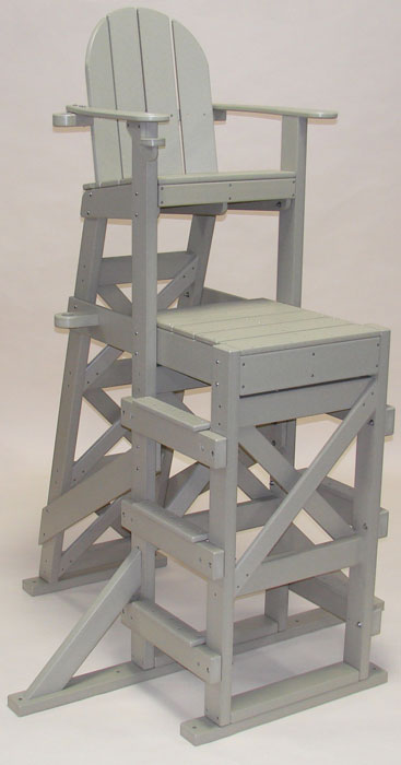 American Made Tailwind Recycled Plastic Pool Lifeguard Chair| TLG 530 Sand | Furniture Made in the USA