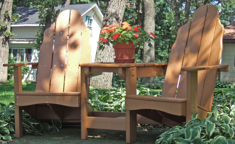 Tailwind Furniture Recyled Plastic Adirondack Tete-A-Tete
