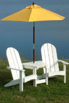 Tailwind Round Back Tete-A-Tete Adirondack Chair - TT-405 White