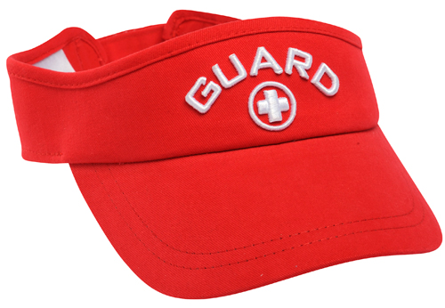 TYR Standard Lifeguard Visor | LHGMV | SALE! White or Red