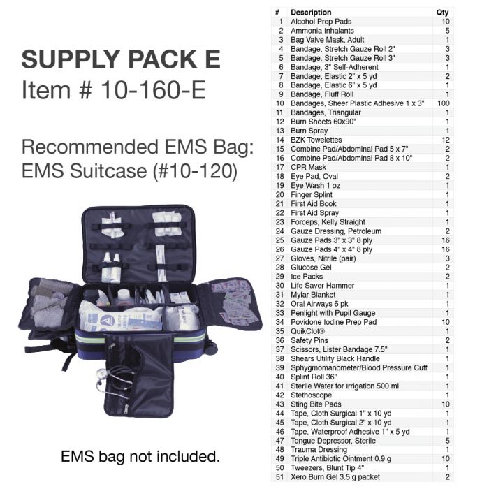 Kemp USA Medical Supply - Pack E