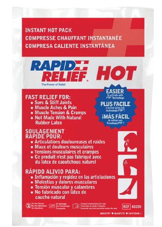Disposable Instant Hot Packs by KEMP (24 per box ) = 1 Box