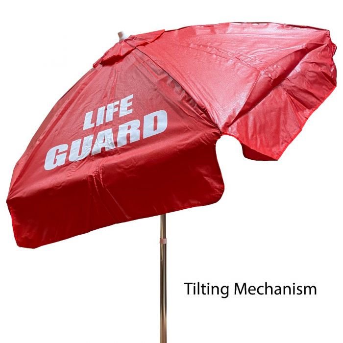 Kemp USA: 6.0' Lifeguard Umbrella | 12-004--RED-GRD | Lifeguard Store Supply