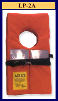 LP-2 Seahorse Offshore Type I Life Preserver Polyester Fabric Covered Life Jacket by Taylortec | USCG Approved